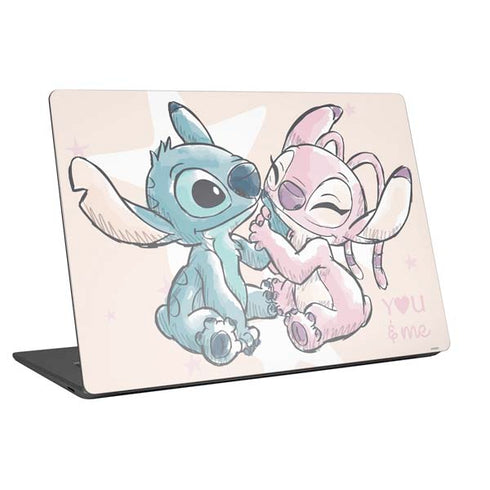 Disney Lilo and Stitch Stitch and Angel Universal Laptop 12in (9.8 x 6.8in) Skin